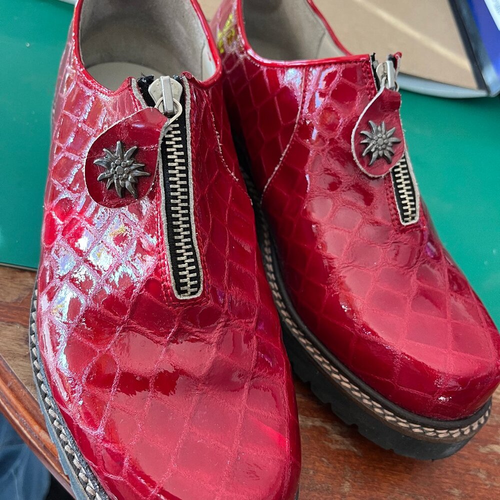 90's Vintage Geier Wally Zip Oxfords - Sz 40 - Like New